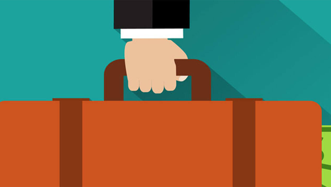 A thumbnail showcasing a hand holding a briefcase with money coming out.