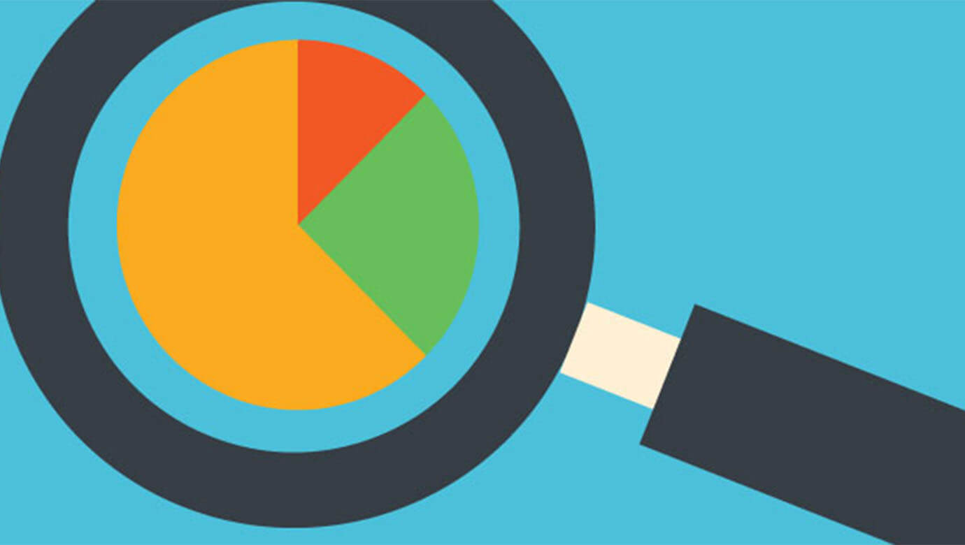 A thumbnail showcasing a magnifying glass with a pie chart in the middle.