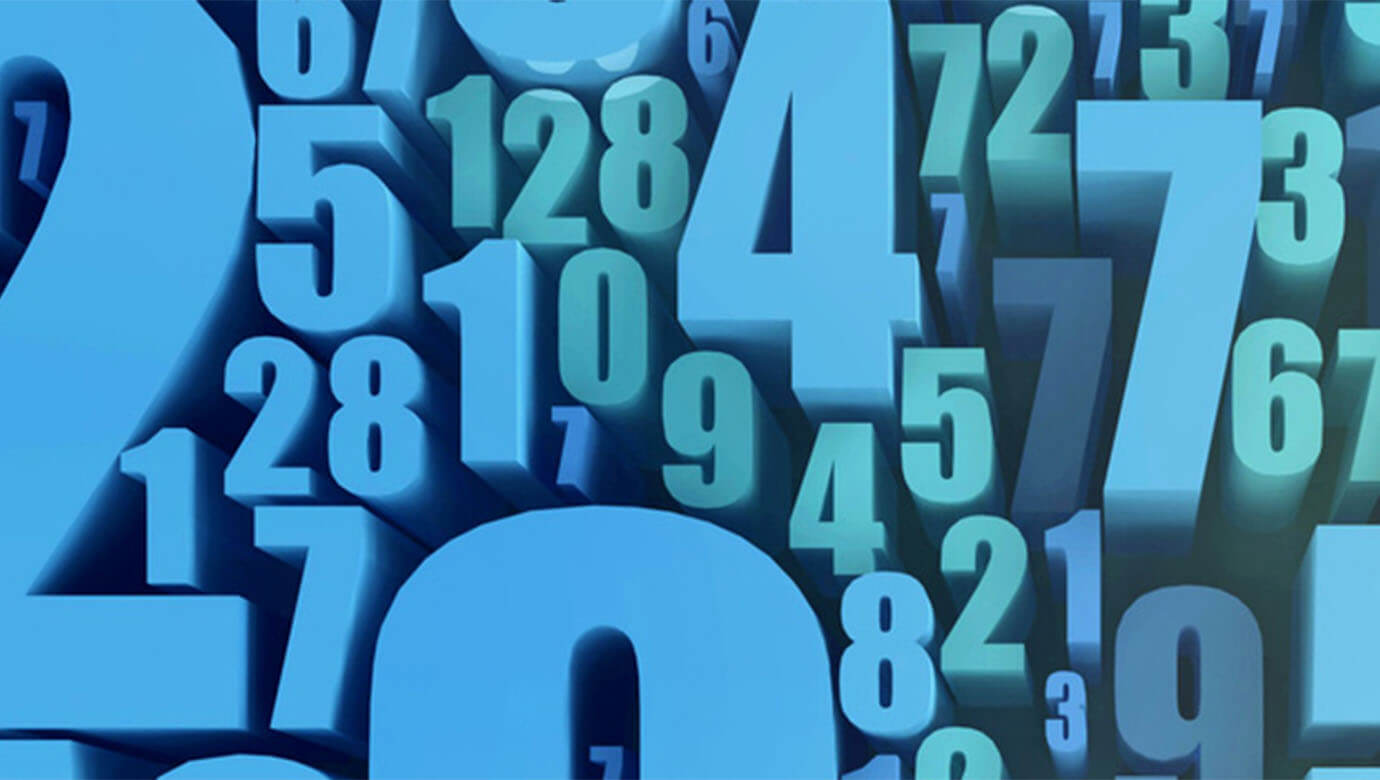 A thumbnail showcasing a bunch of numbers of different sizes.